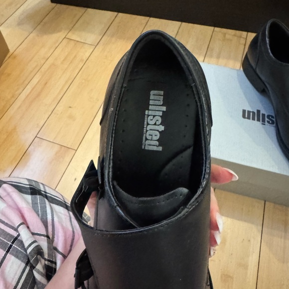 *NWT* Mens Black Business Buckle Shoes - Size 11 main image 5